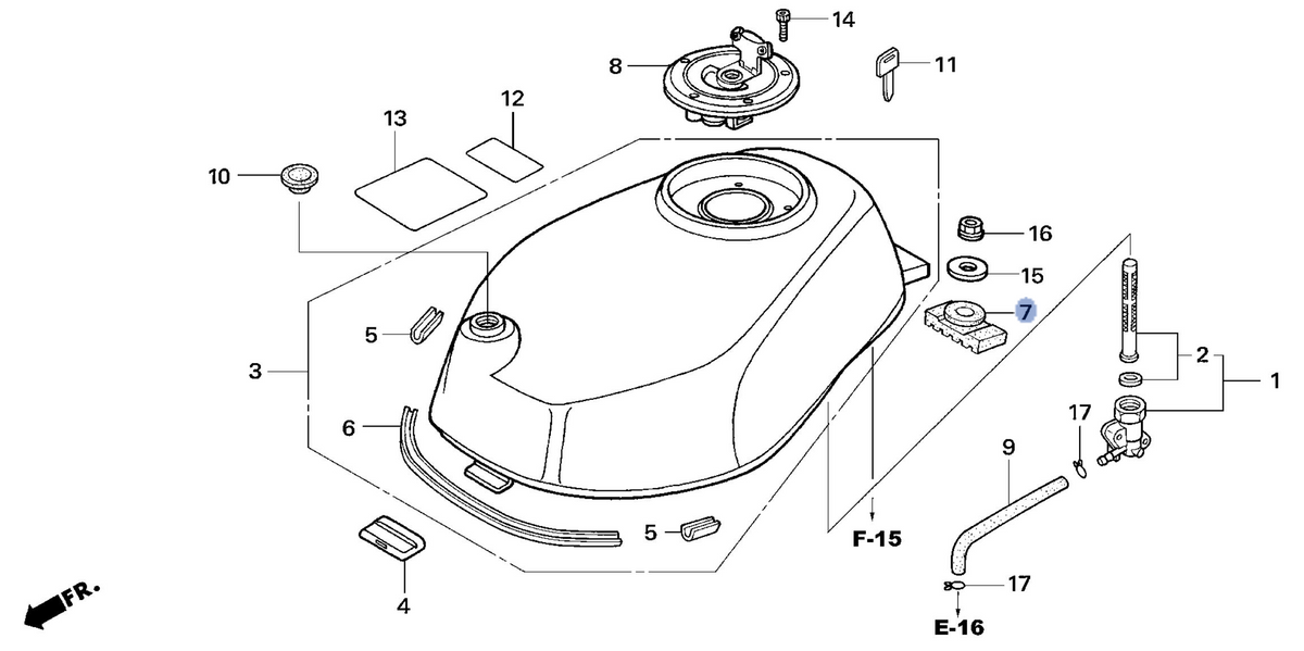 Honda OEM part 17614-KBA-900