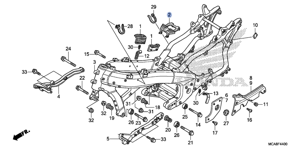 Honda OEM part 17614-MCA-S40