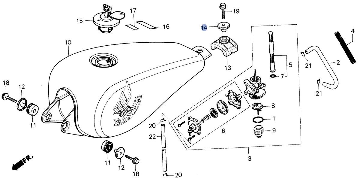 Honda OEM part 17614-MM2-000
