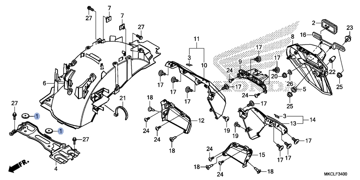 Honda OEM part 17615-MCA-000