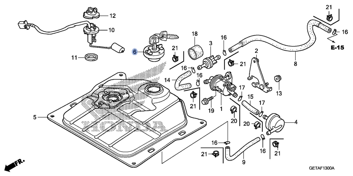 Honda OEM part 17620-GEV-762