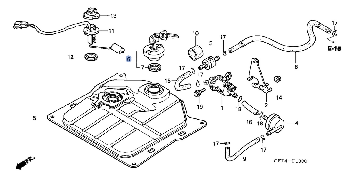 Honda OEM part 17620-GEZ-712