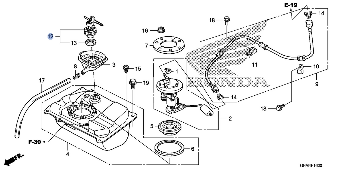 Honda OEM part 17620-GFM-A01