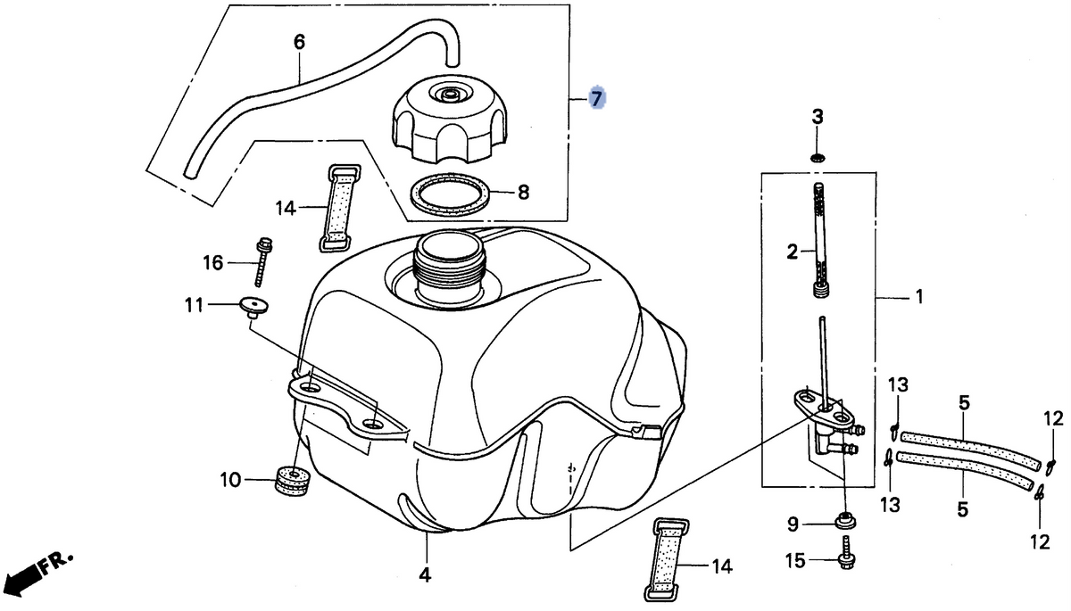 Honda OEM part 17620-HF7-000