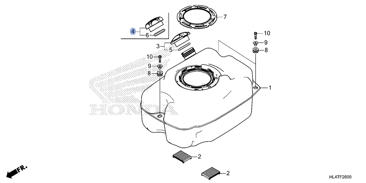 Honda OEM part 17620-HL3-DU2