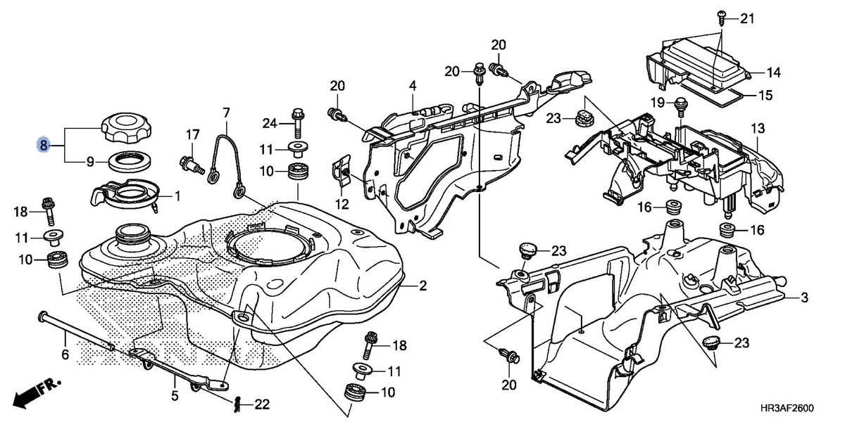 Honda OEM part 17620-HR3-A20
