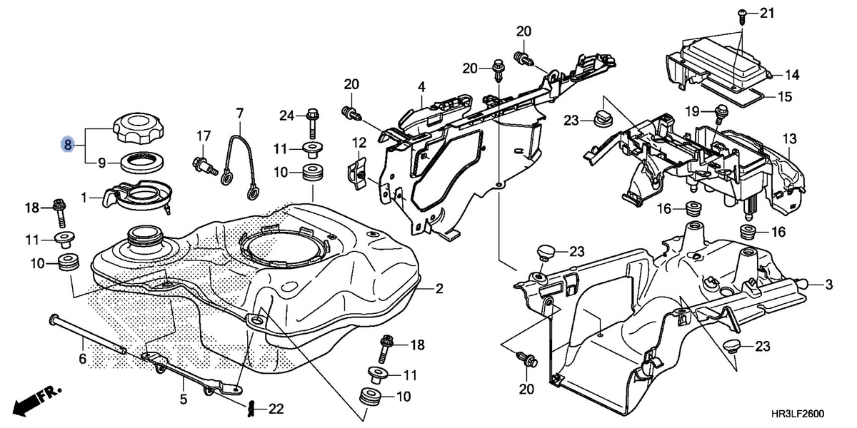Honda OEM part 17620-HR6-B00