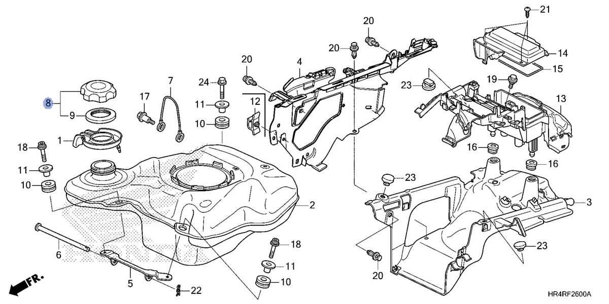 Honda OEM part 17620-HR6-B01