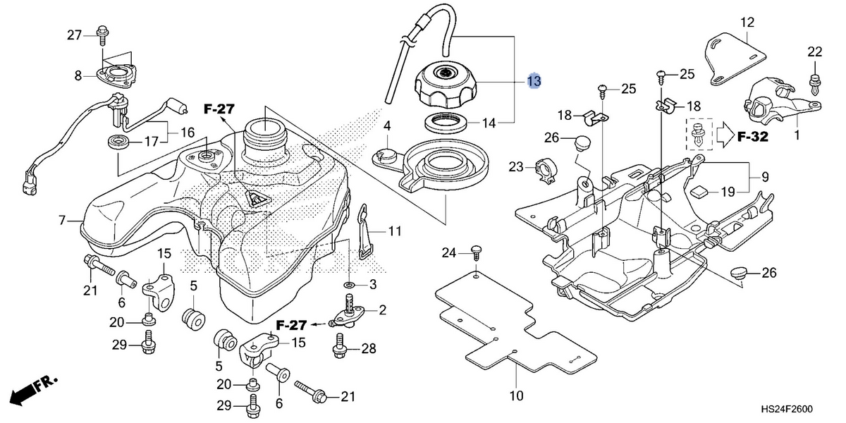 Honda OEM part 17620-HS2-A50