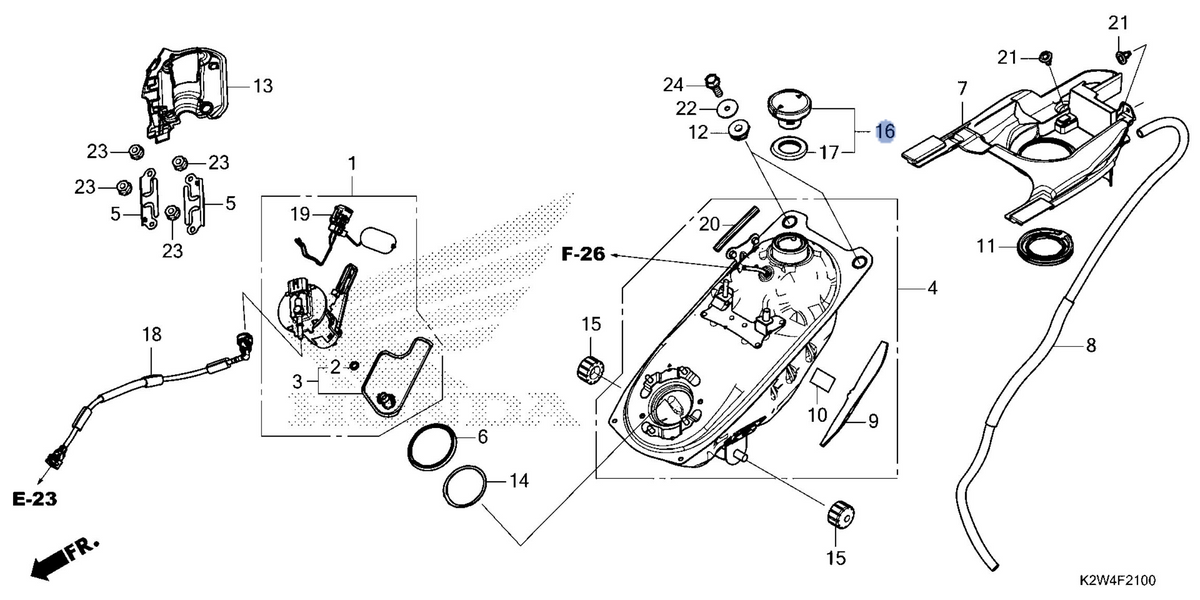 Honda OEM part 17620-K01-902
