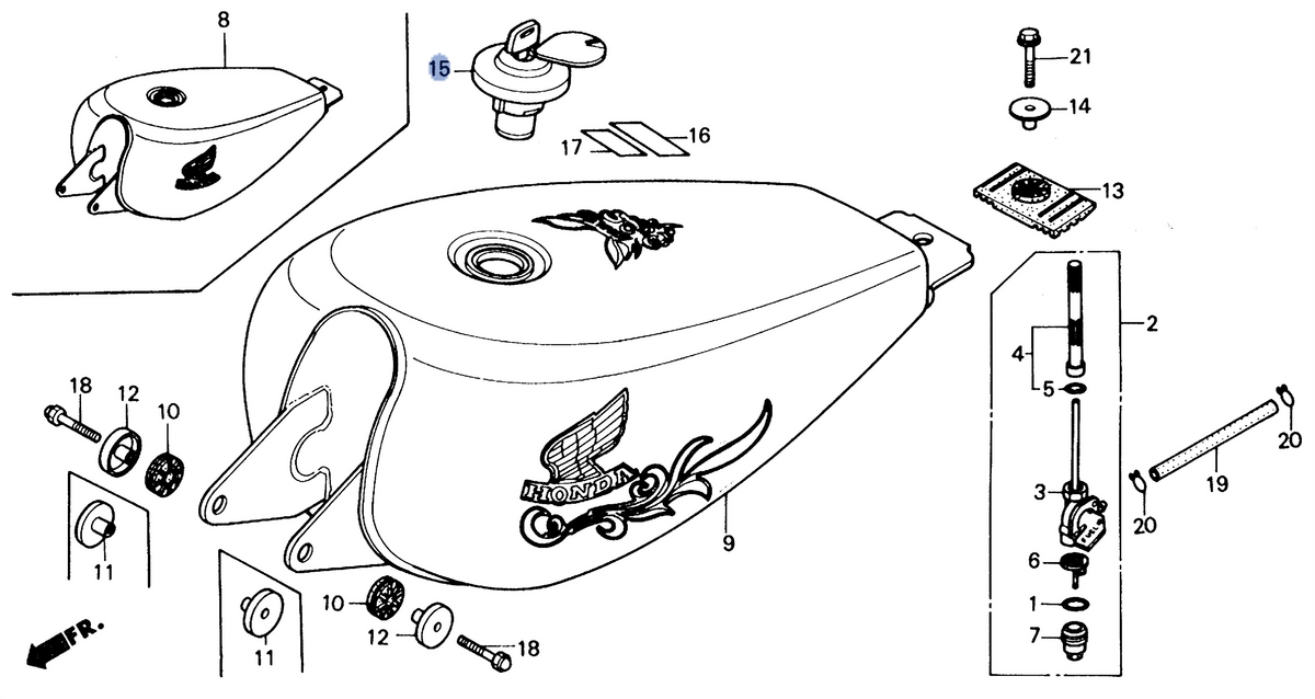 Honda OEM part 17620-KR3-023