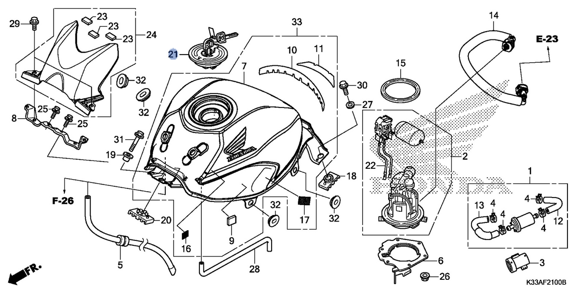 Honda OEM part 17620-MCB-611