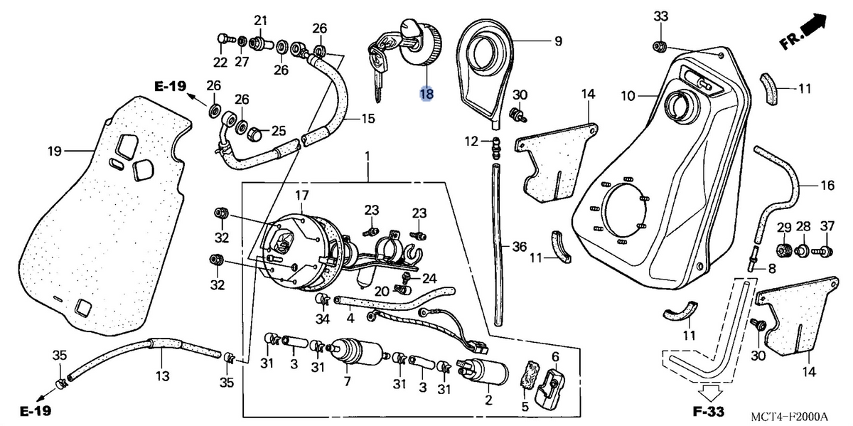 Honda OEM part 17620-MCT-D02