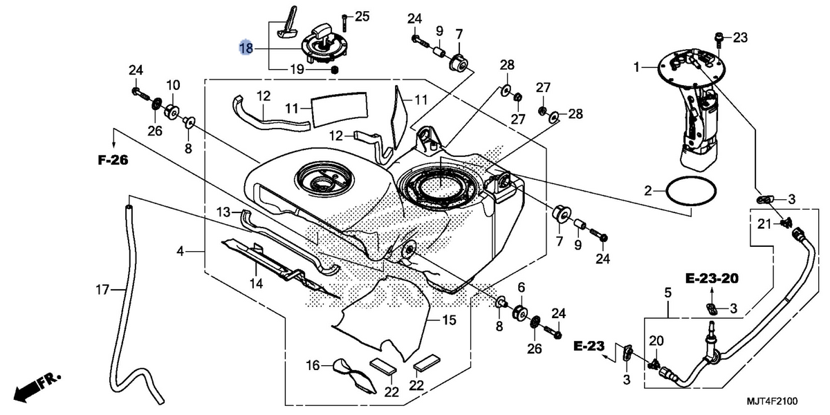Honda OEM part 17620-MJT-E01