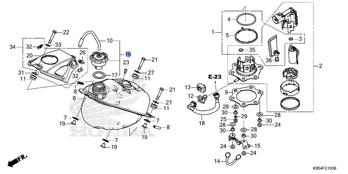 Honda OEM part 17620-MKE-A00