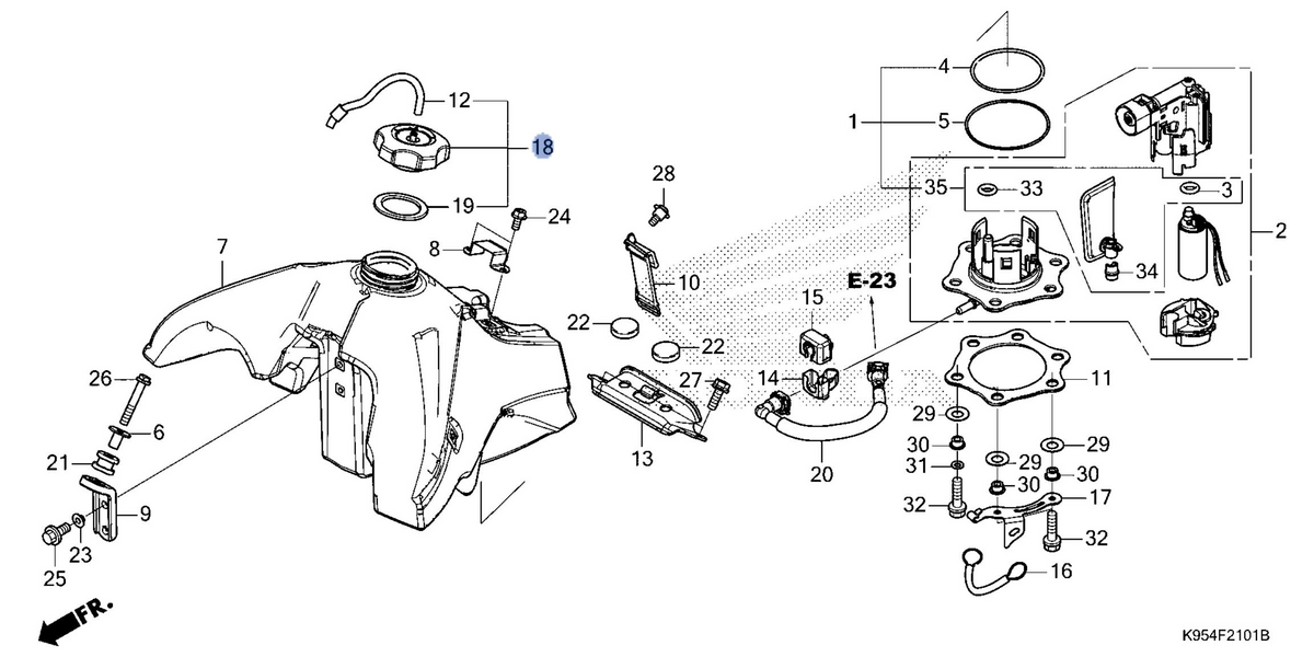 Honda OEM part 17620-MKE-A80