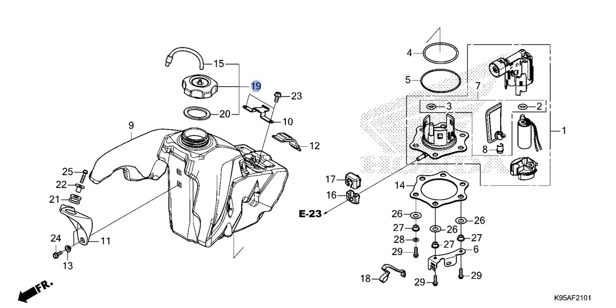 Honda OEM part 17620-MKE-A81