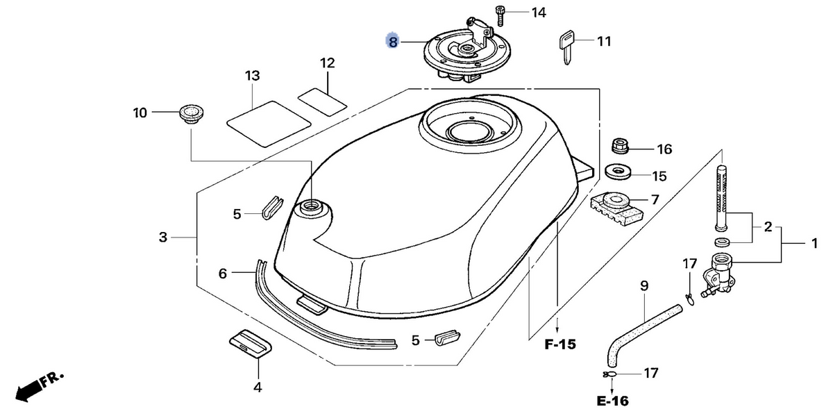 Honda OEM part 17620-NX2-003