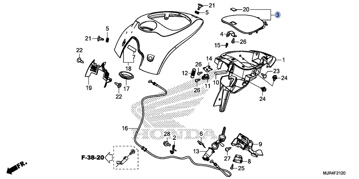Honda OEM part 17622-MJR-670
