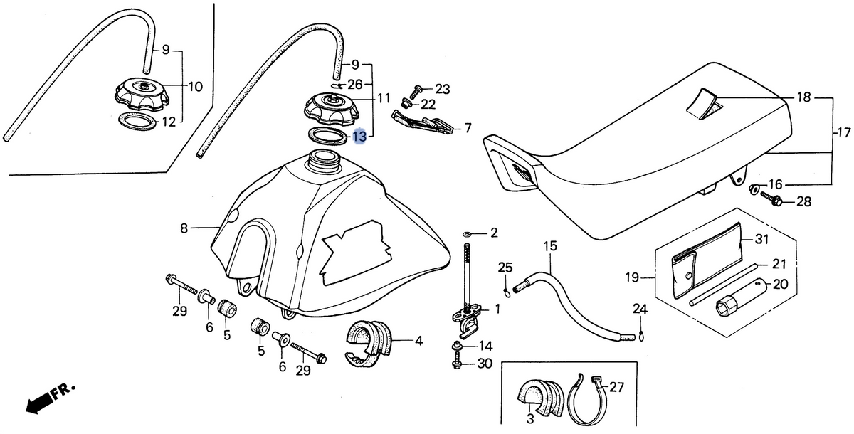 Honda OEM part 17624-KT1-781