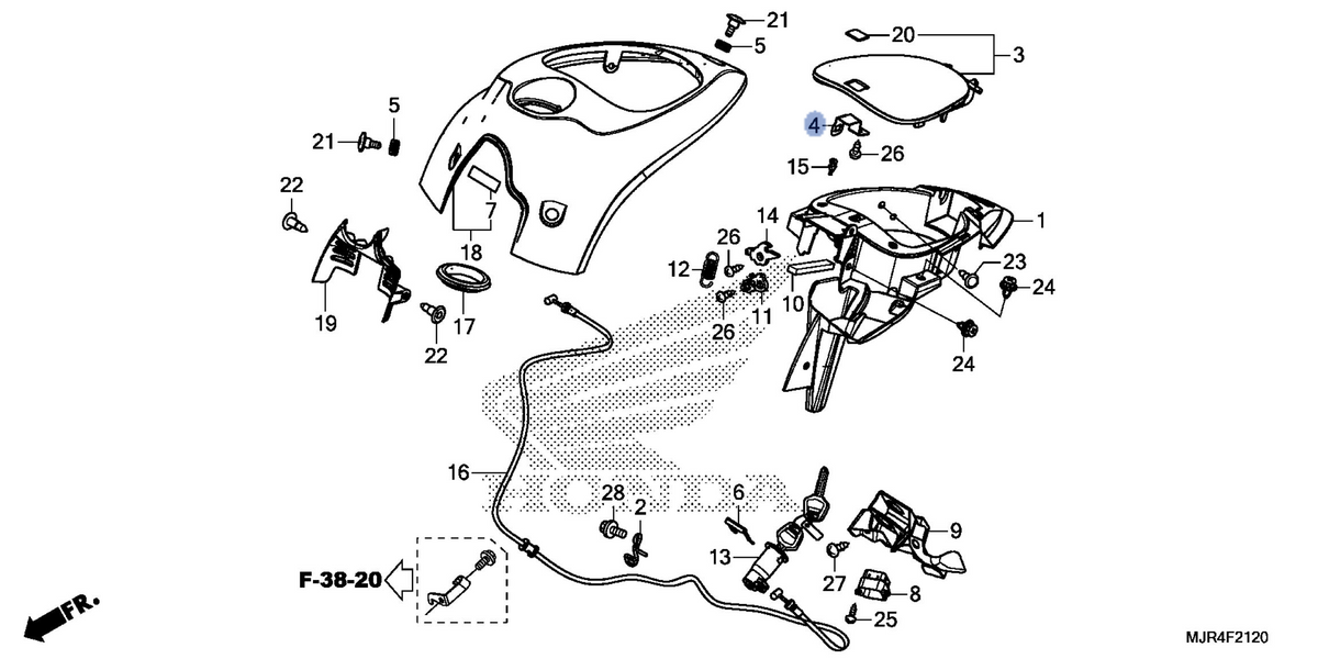 Honda OEM part 17624-MJR-670