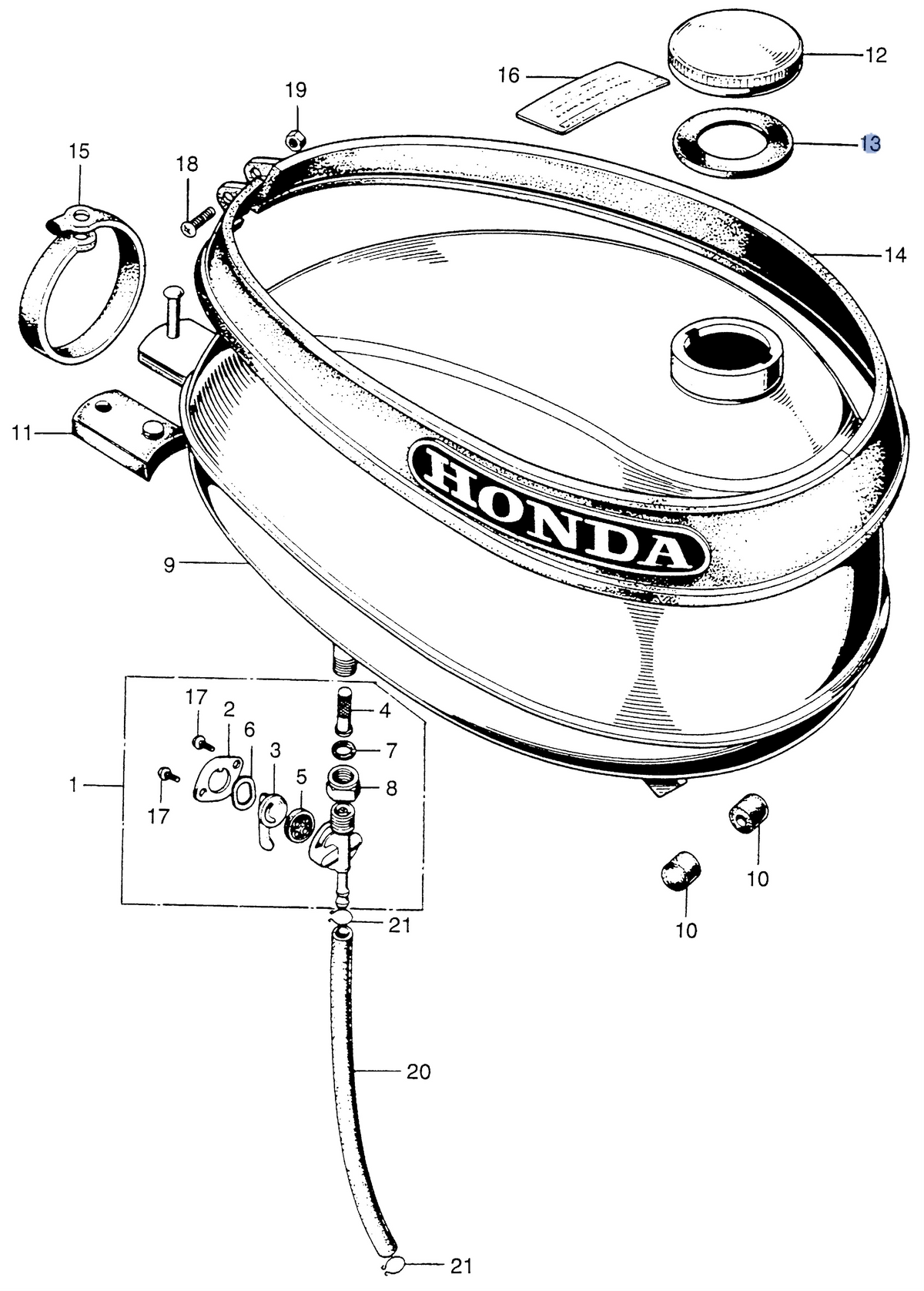 Honda OEM part 17631-096-702