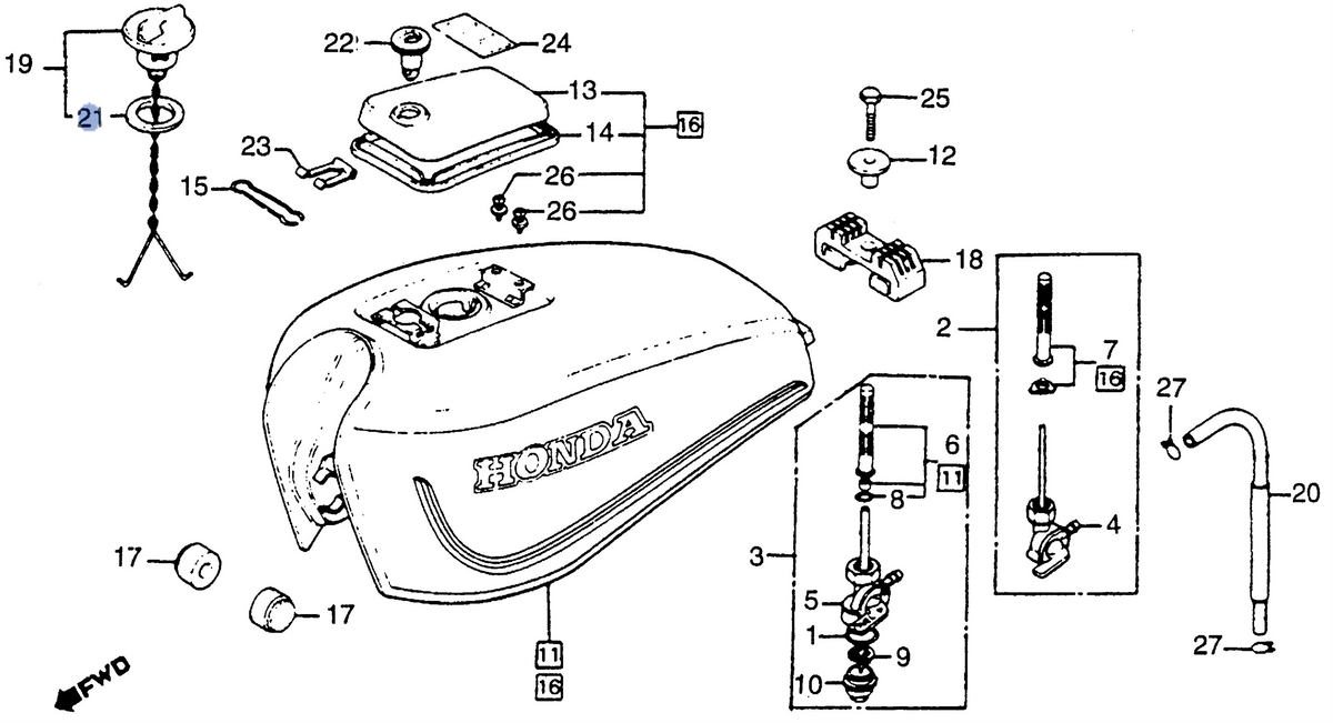 Honda OEM part 17632-383-832