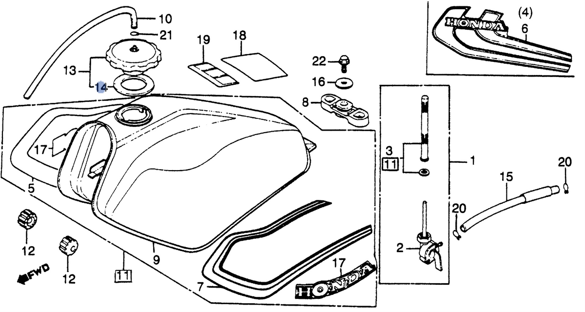 Honda OEM part 17632-435-730