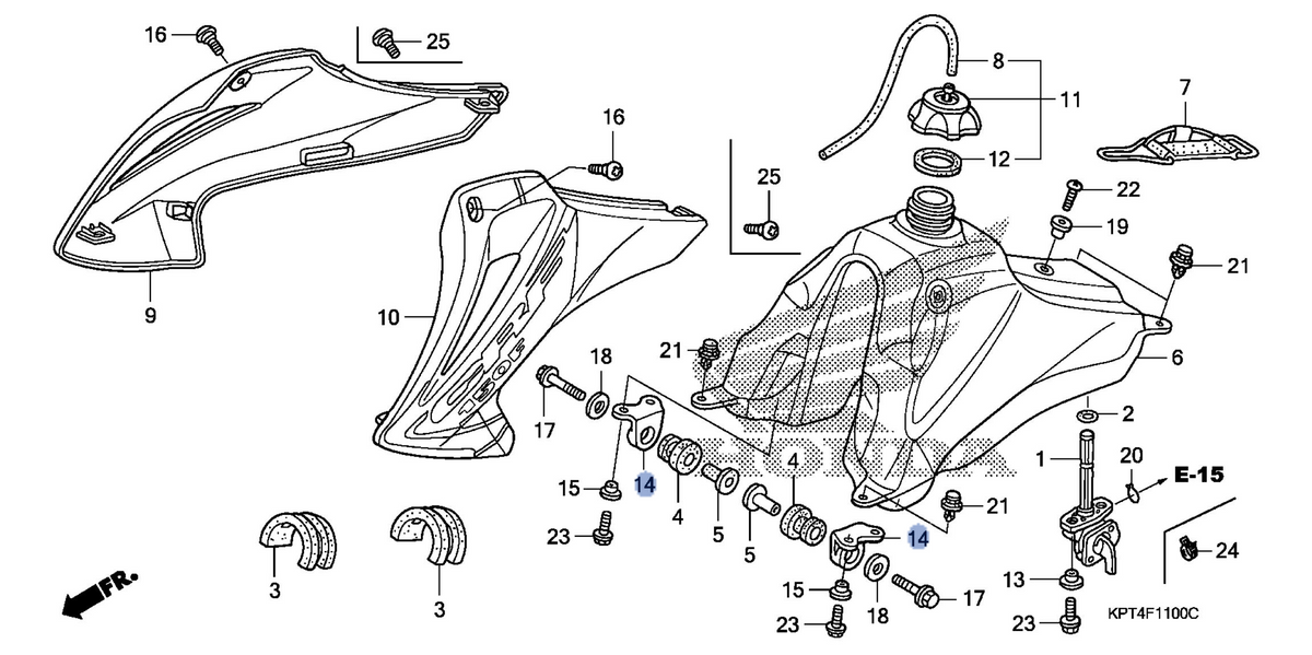 Honda OEM part 17634-KPS-900
