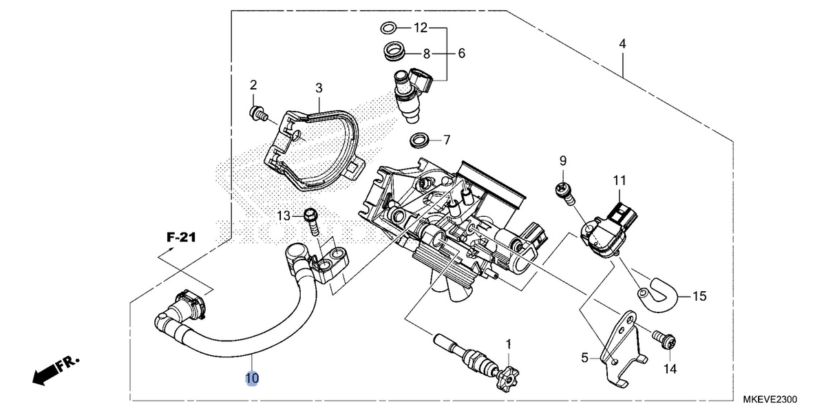 Honda OEM part 17640-MKE-B51