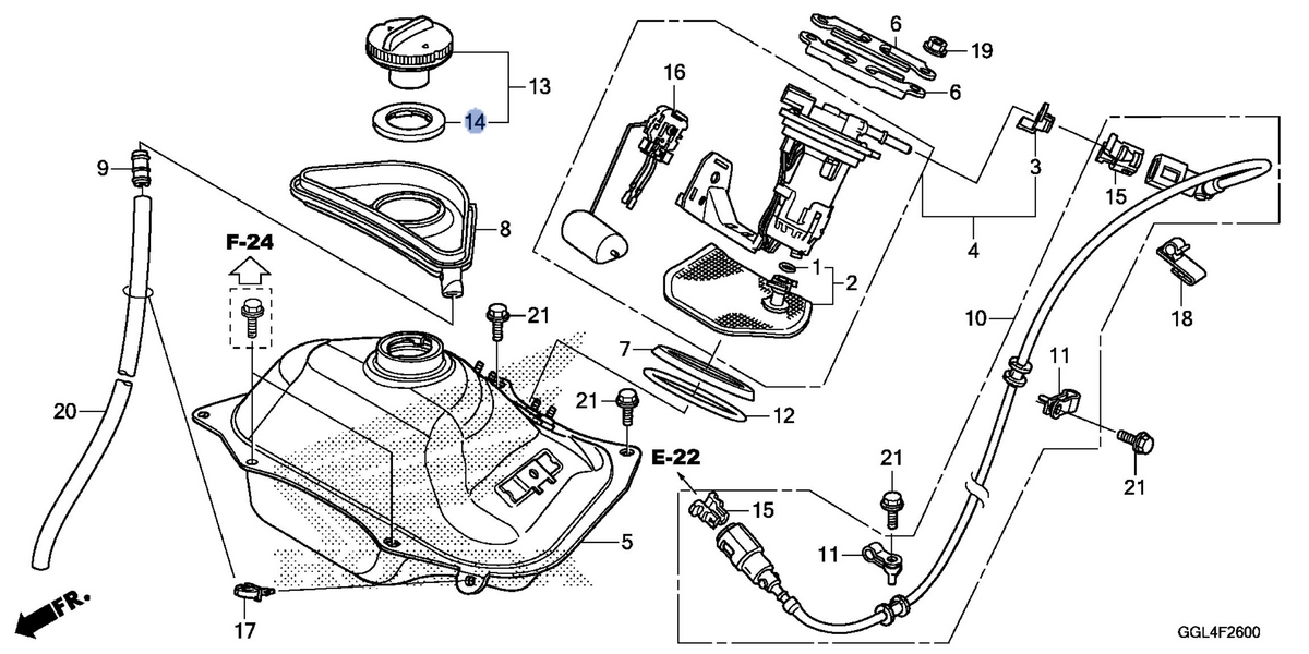 Honda OEM part 17674-GFC-901