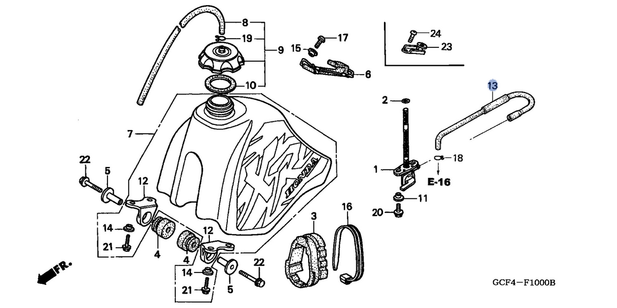 Honda OEM part 17681-GCF-930