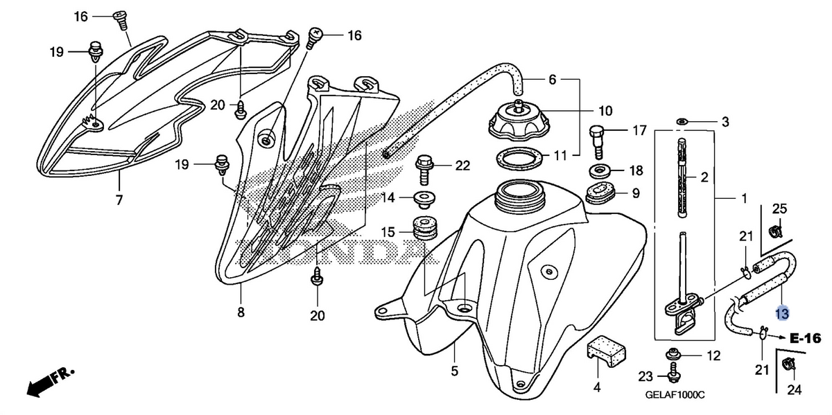 Honda OEM part 17681-GEL-A40