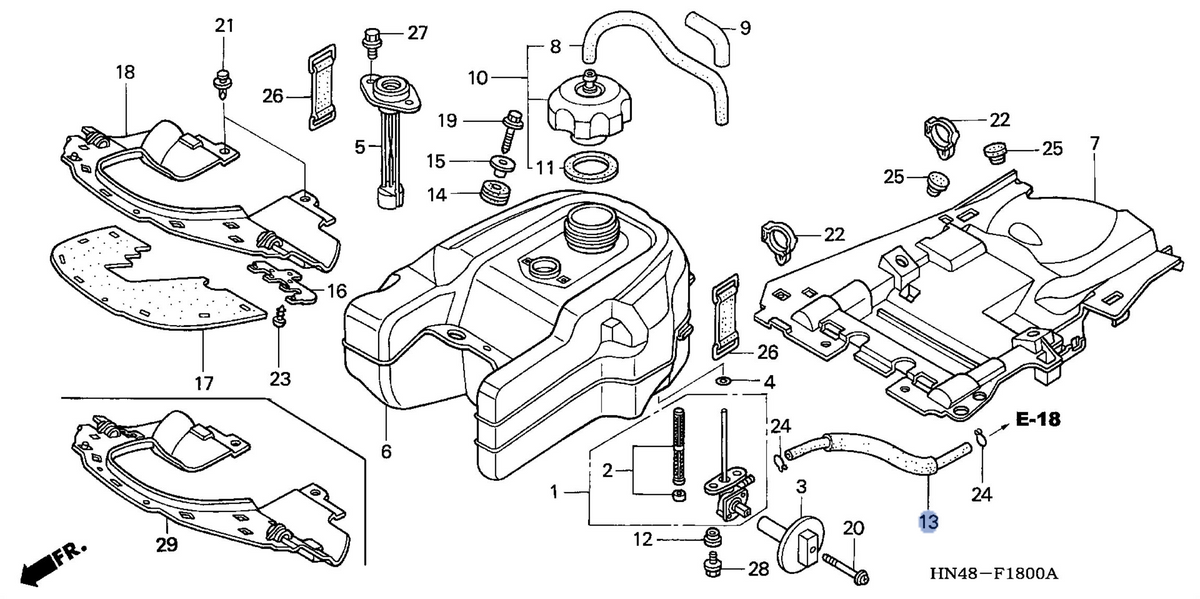 Honda OEM part 17681-HN5-M40
