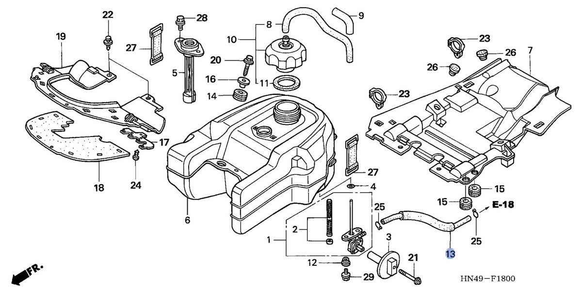Honda OEM part 17681-HN5-N00