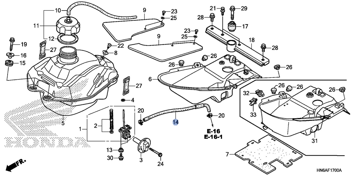 Honda OEM part 17681-HN6-A50