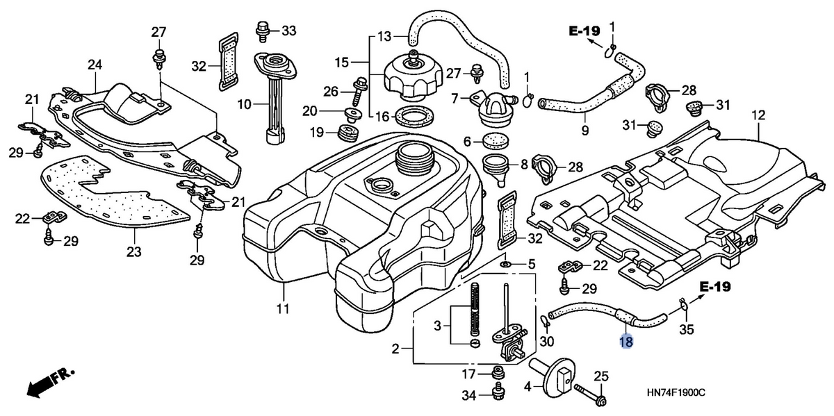 Honda OEM part 17681-HN7-A20