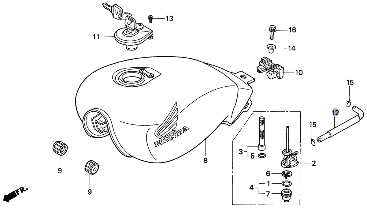 Honda OEM part 17681-KBG-000