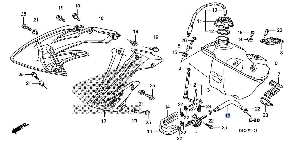 Honda OEM part 17681-KSC-A20