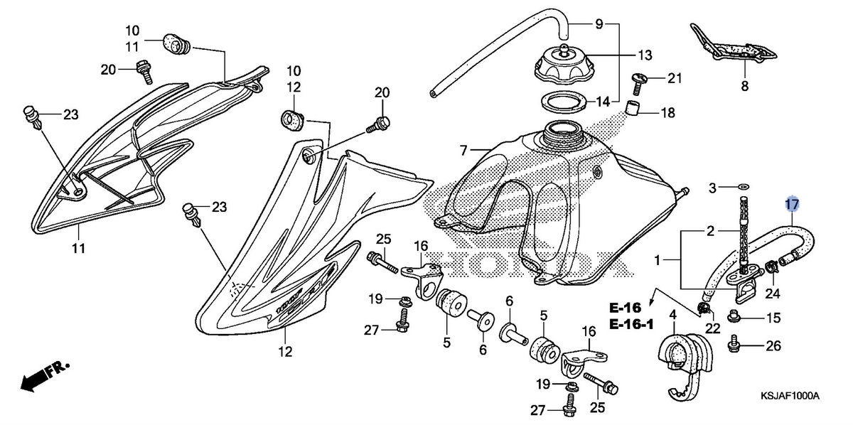 Honda OEM part 17681-KSJ-A20