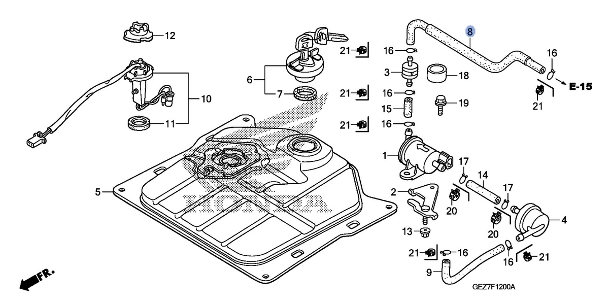 Honda OEM part 17682-GGA-670