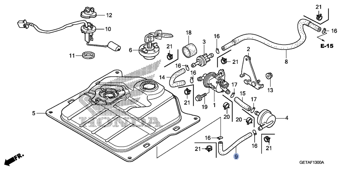 Honda OEM part 17683-GET-A60
