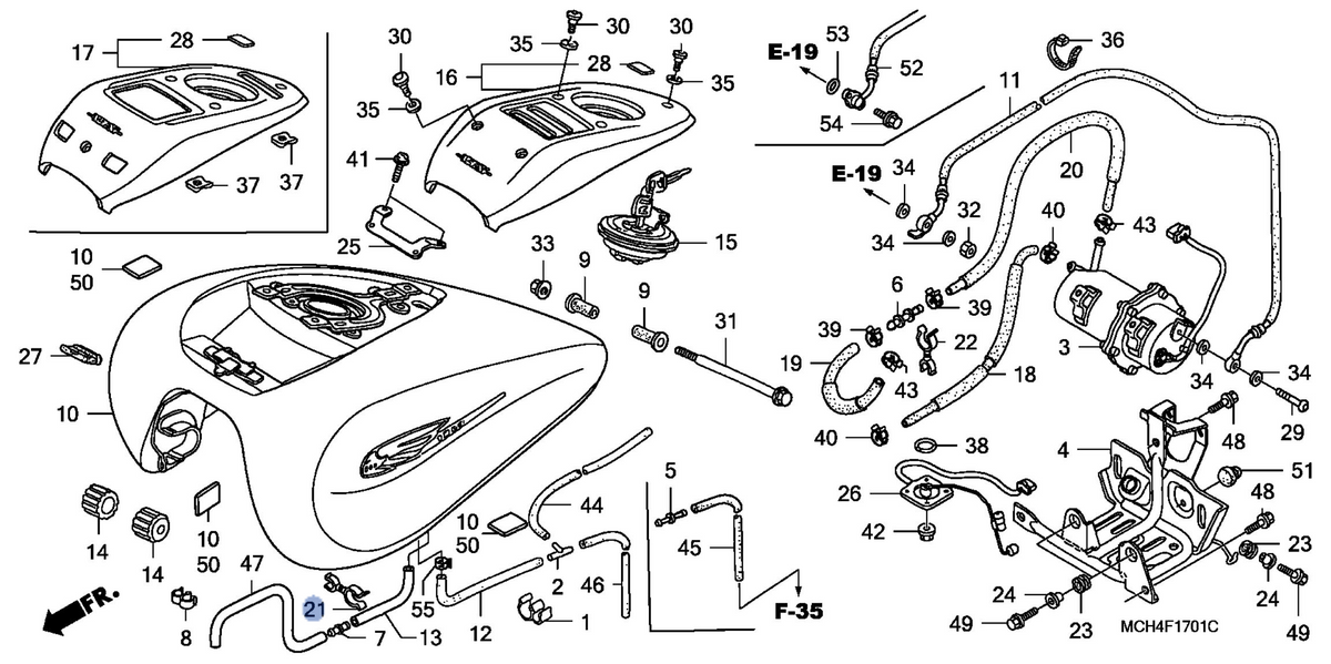 Honda OEM part 17695-MCH-C10
