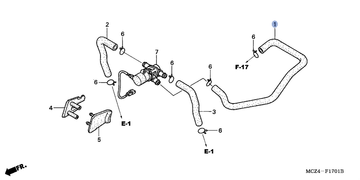 Honda OEM part 17701-MCZ-770