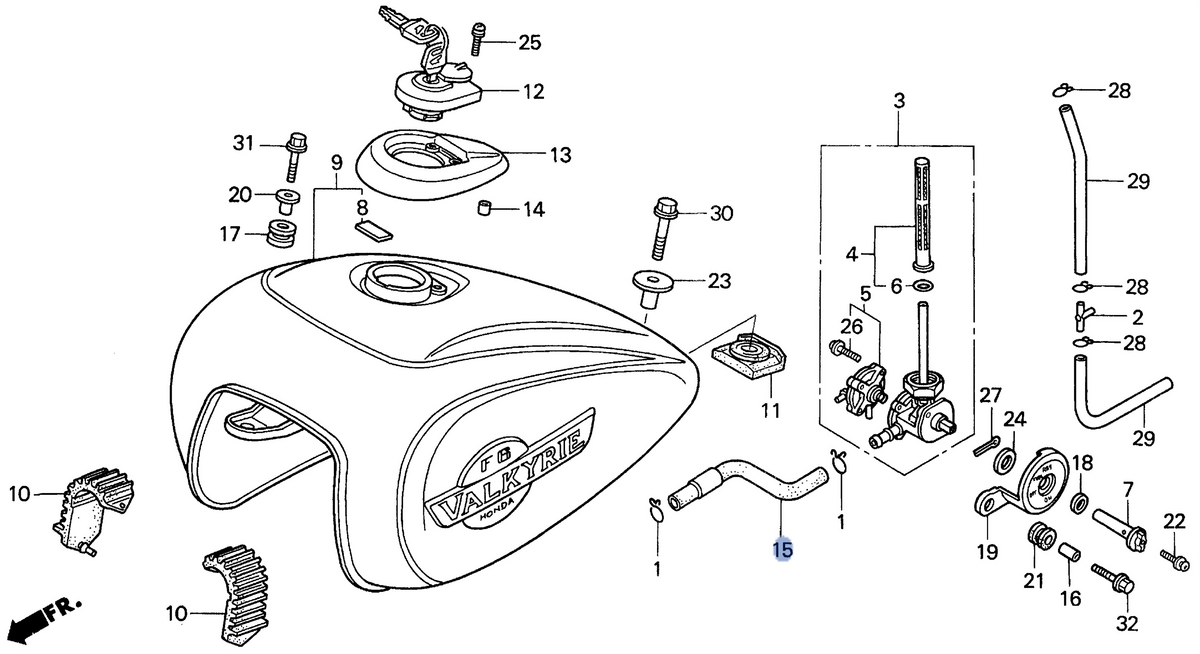 Honda OEM part 17701-MZ0-000