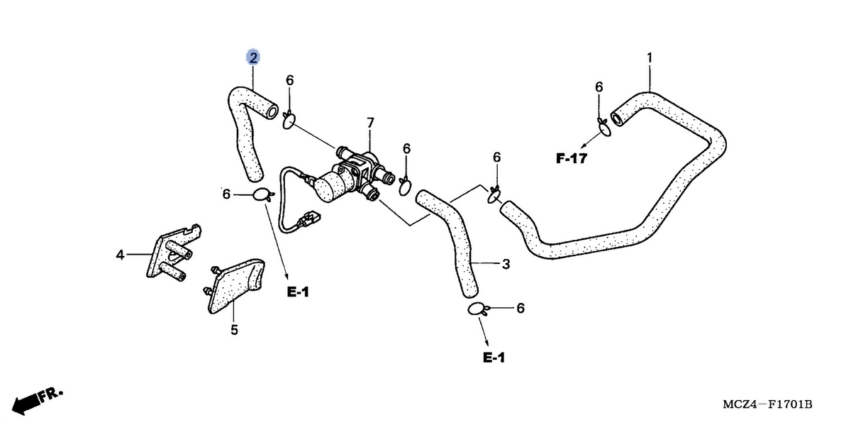 Honda OEM part 17702-MCZ-770