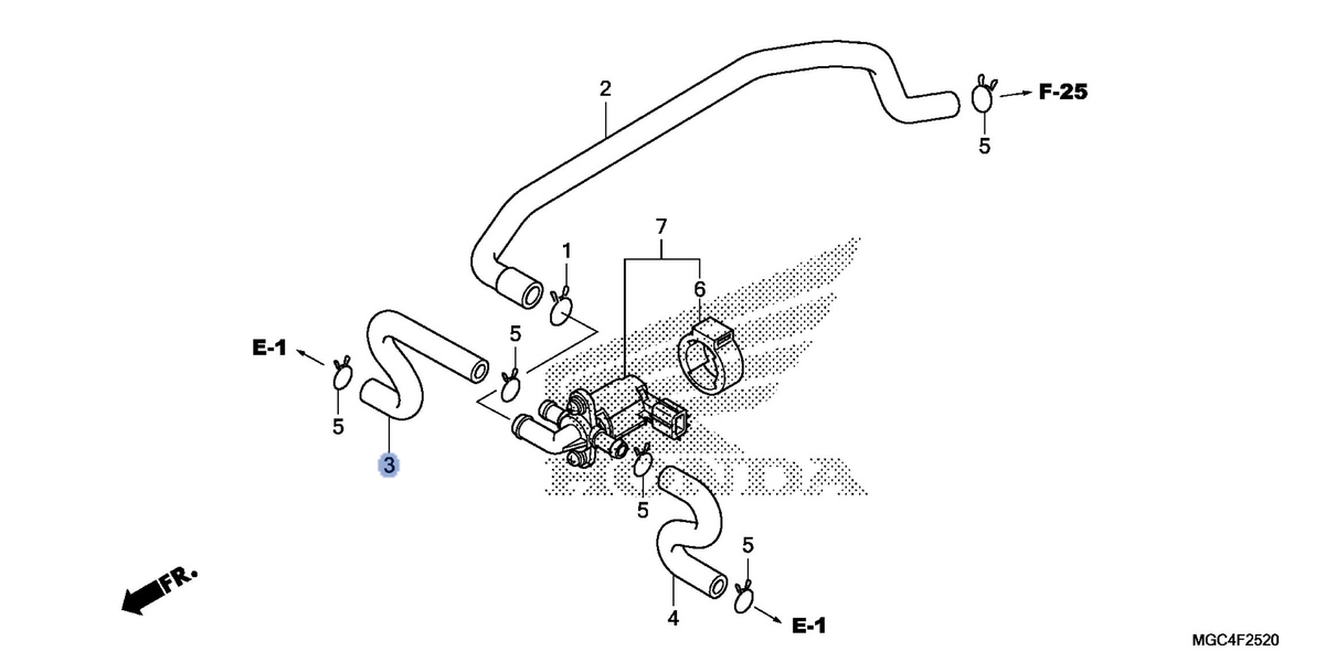 Honda OEM part 17702-MGC-000