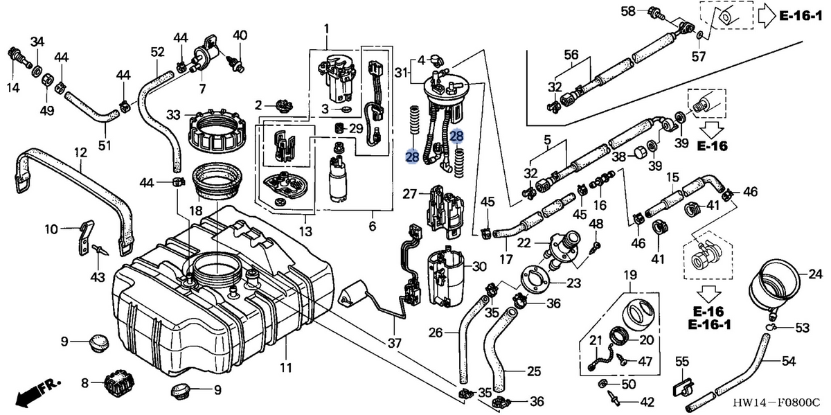Honda OEM part 17703-S0X-A01