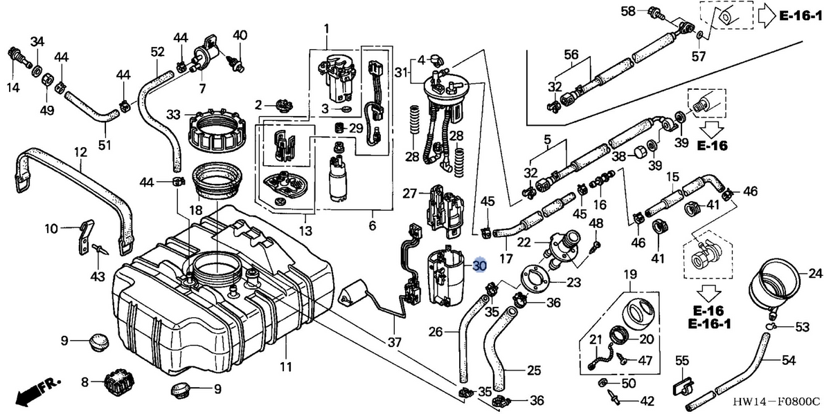Honda OEM part 17706-S0X-A01