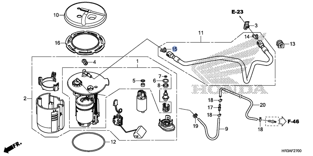 Honda OEM part 17711-S0X-003